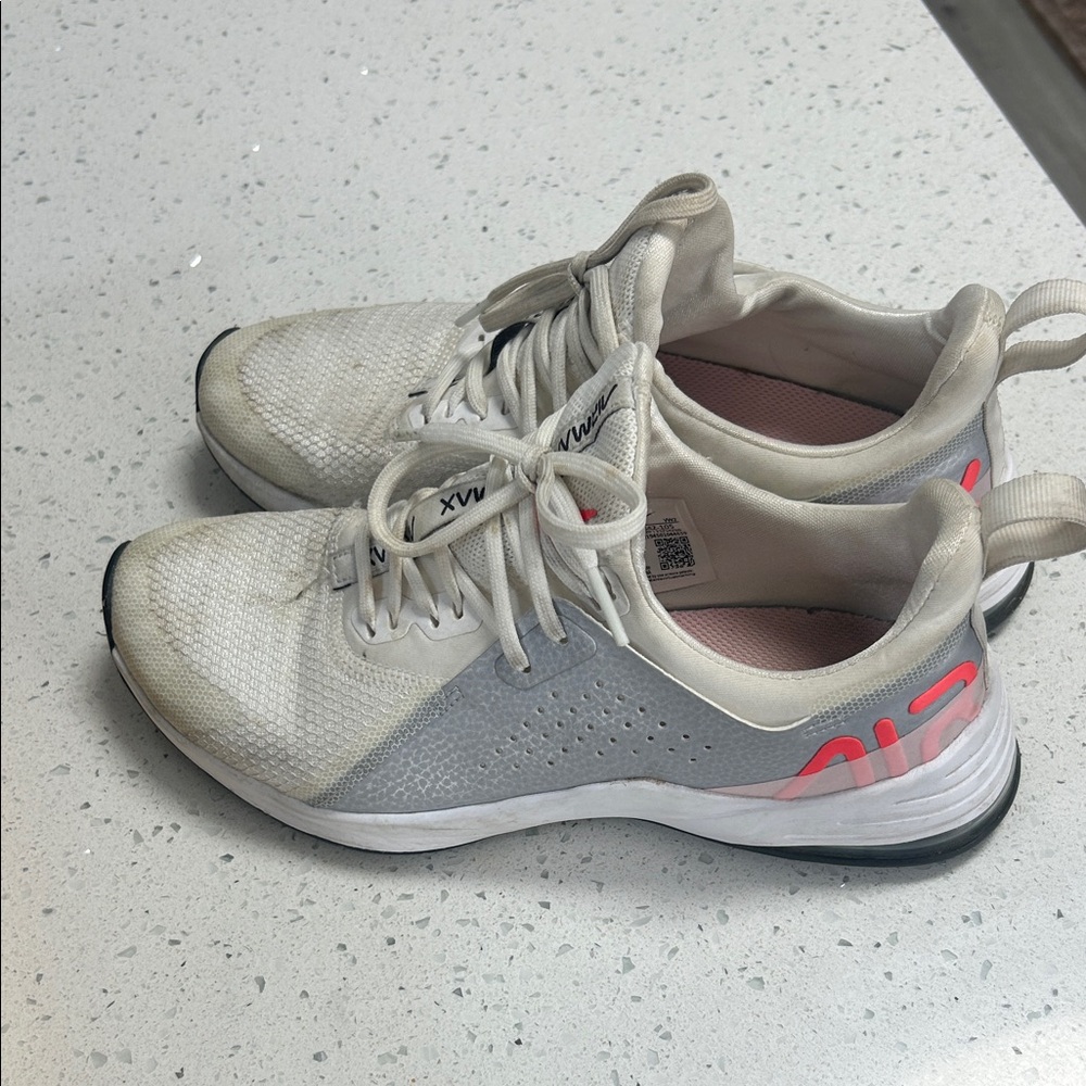 Nike Air Max White and Gray Sneakers
